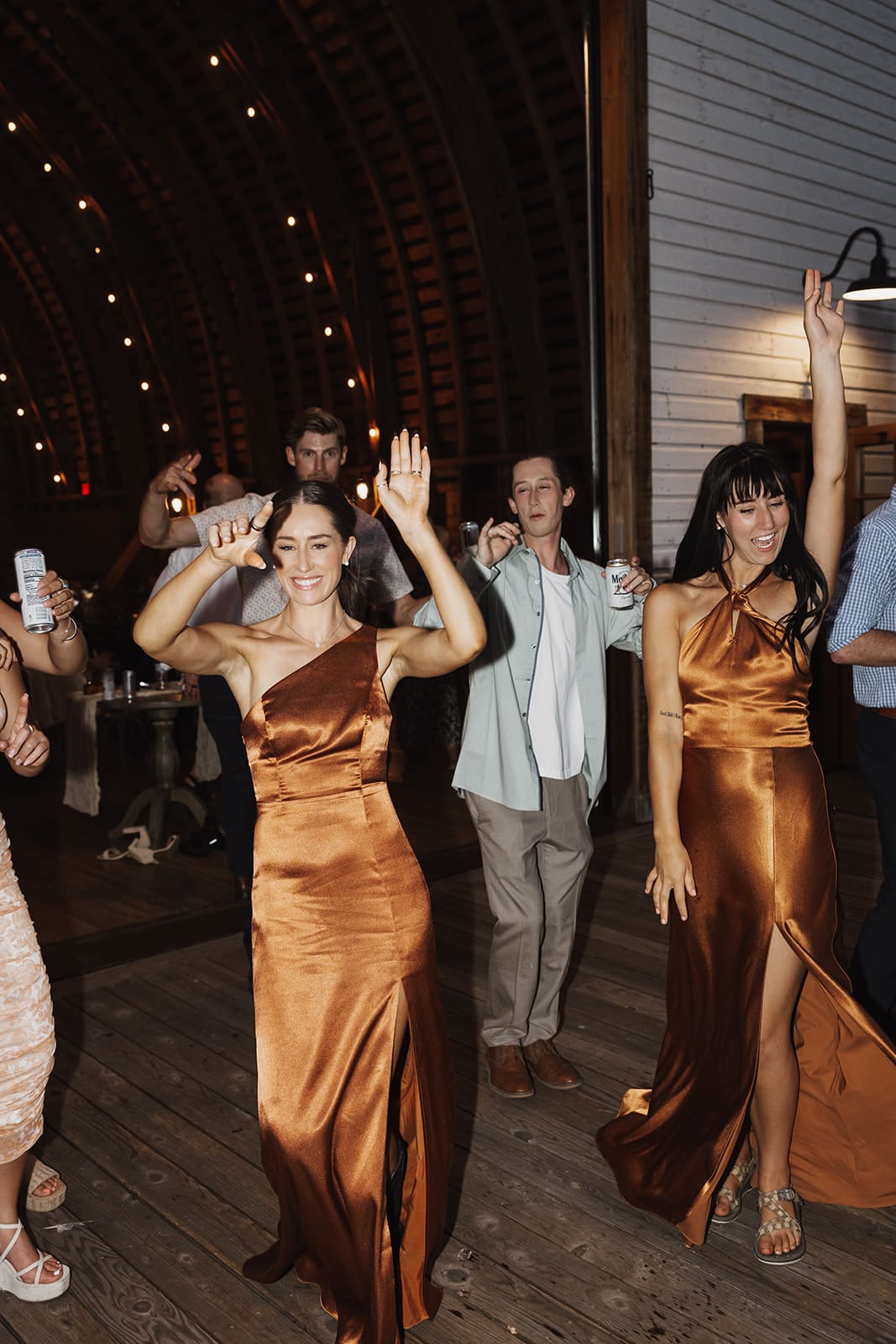 Wedding reception dancing