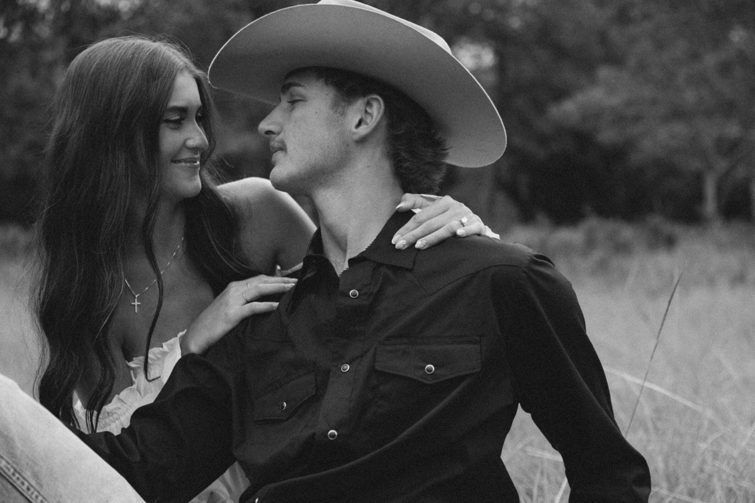 Whitefish mountain engagement photos