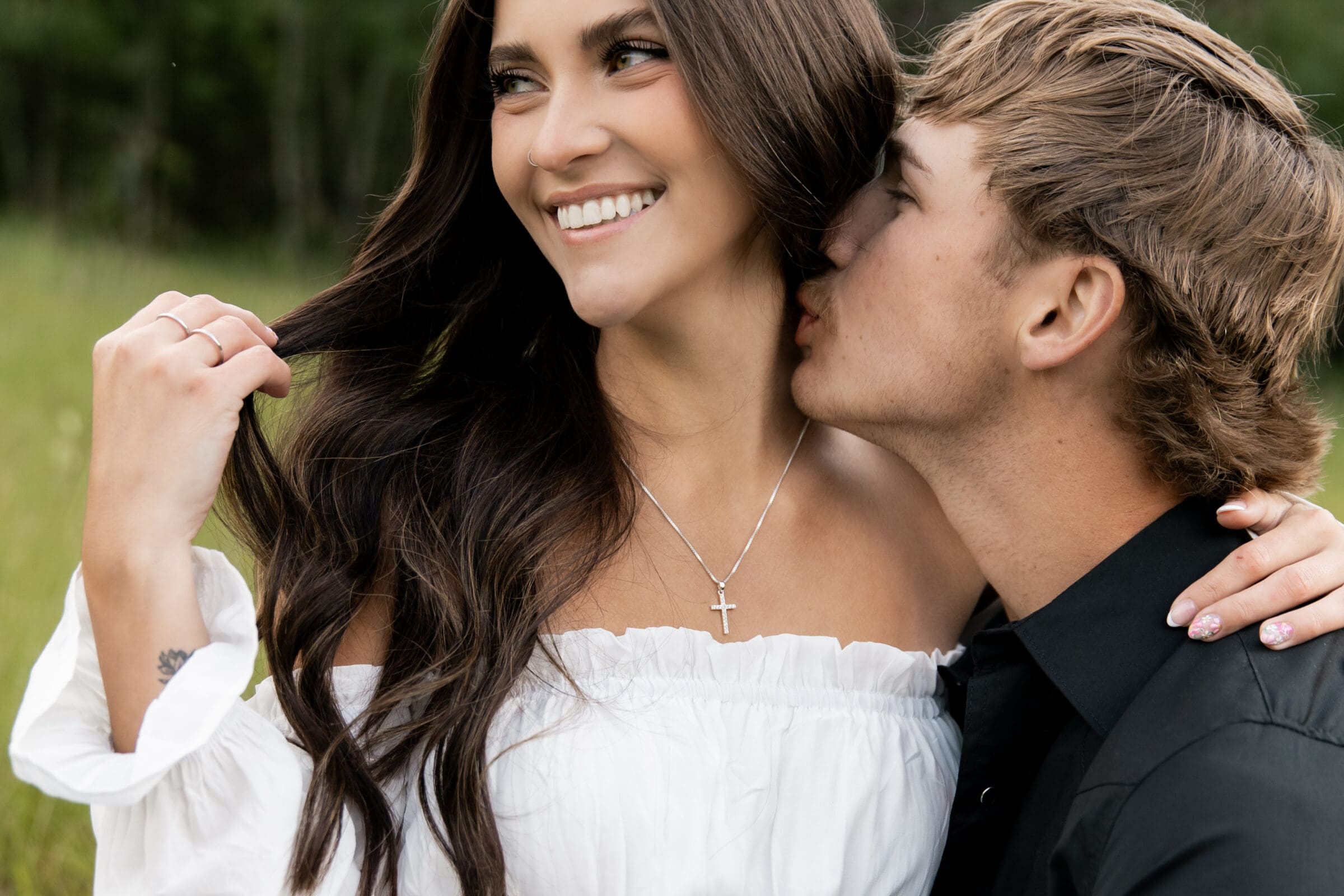 Destination engagement shoot in Whitefish